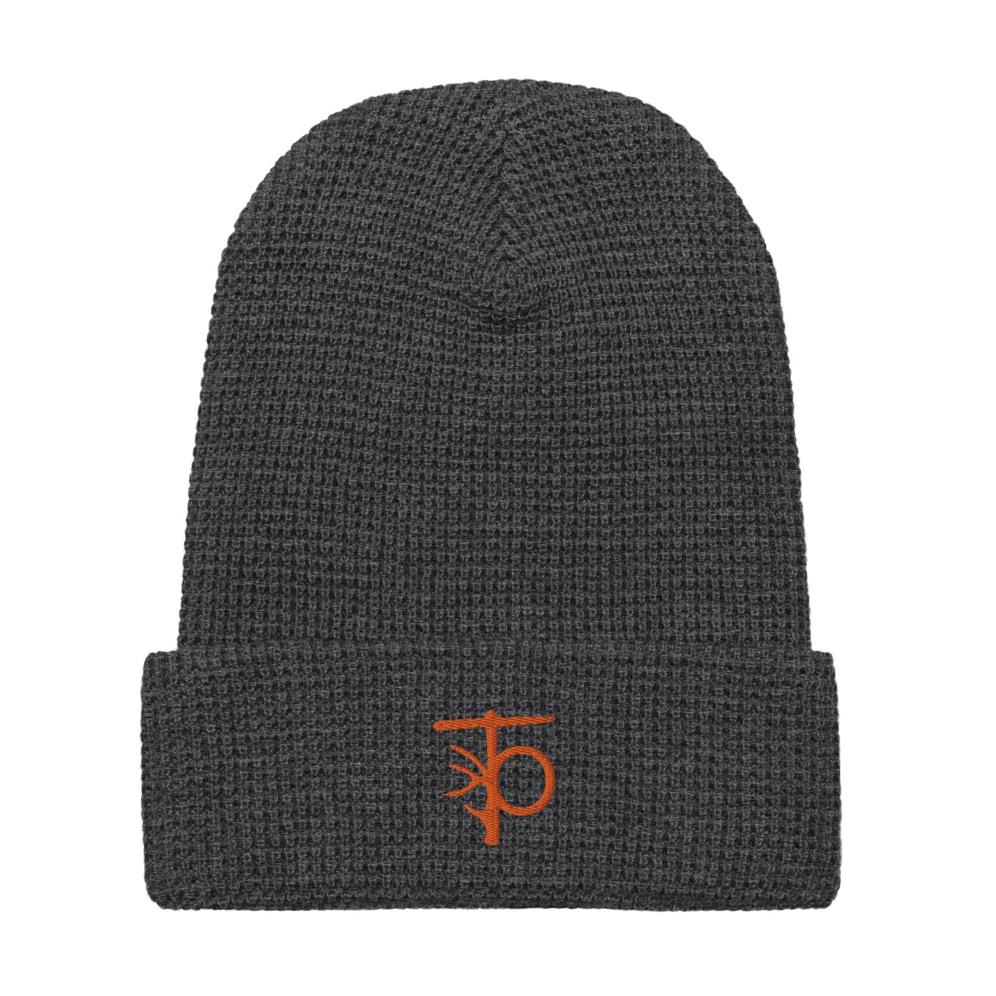 Waffle Beanie | Orange Logo